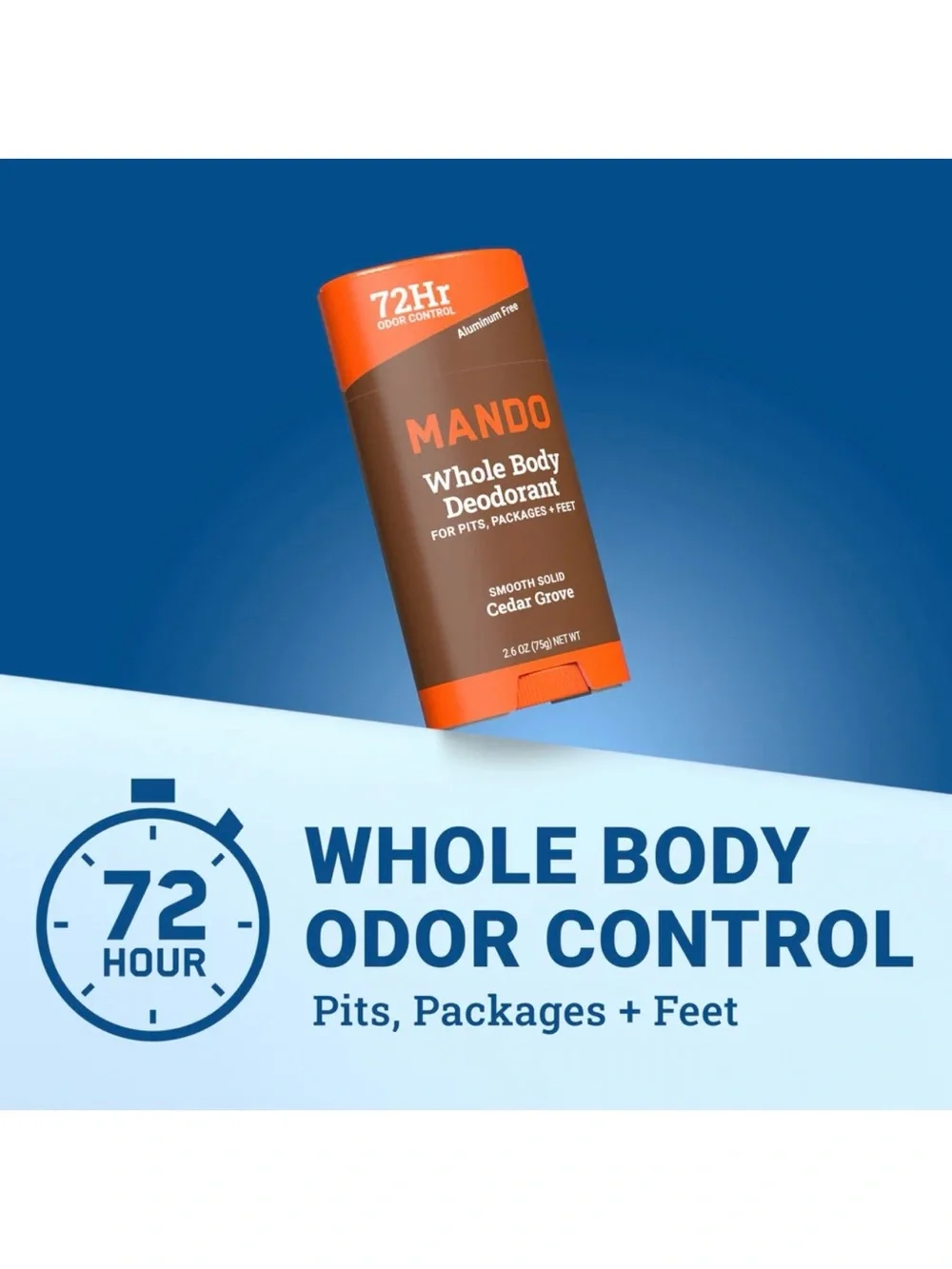 Mando Cedar Grove Smooth Solid Whole Body Deodorant 2.6oz